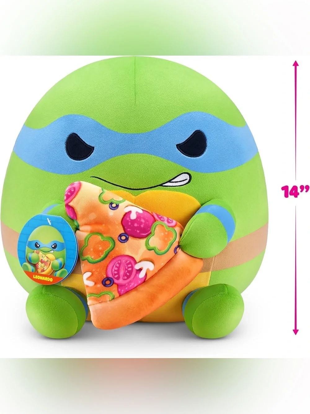 Leonardo Plush Pizza Toy Green Ninja Turtle